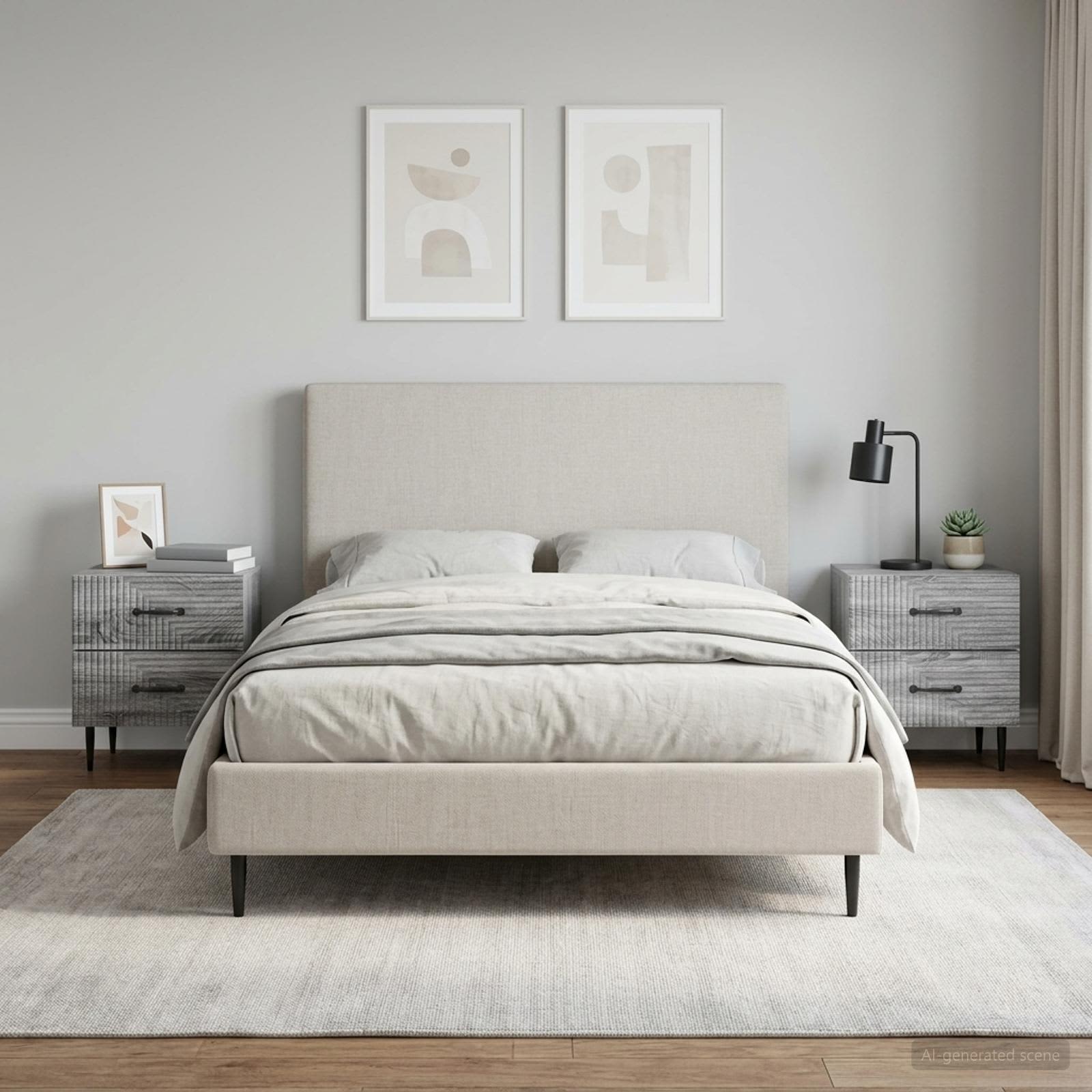 vidaXL Bedside Cabinet 2 pcs Grey Sonoma 43 x 34.5 x 47.5 cm 4