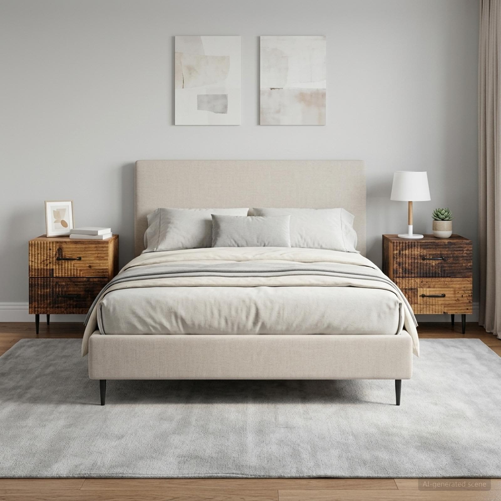 vidaXL Bedside Cabinet 2 pcs Old Wood 43 x 34.5 x 47.5 cm 4
