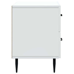 vidaXL Bedside Cabinet White 62 x 34.5 x 47.5 cm Engineered Wood 6