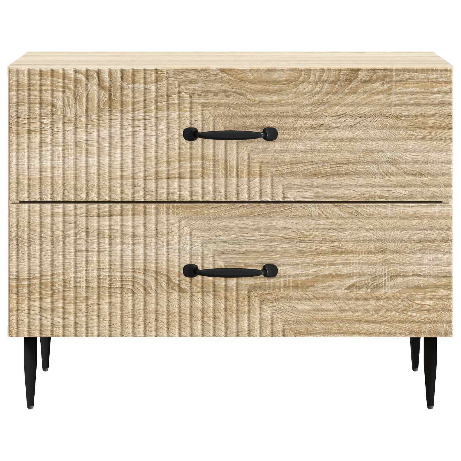 vidaXL Bedside Cabinet Sonoma Oak 62 x 34.5 x 47.5 cm Engineered Wood 5