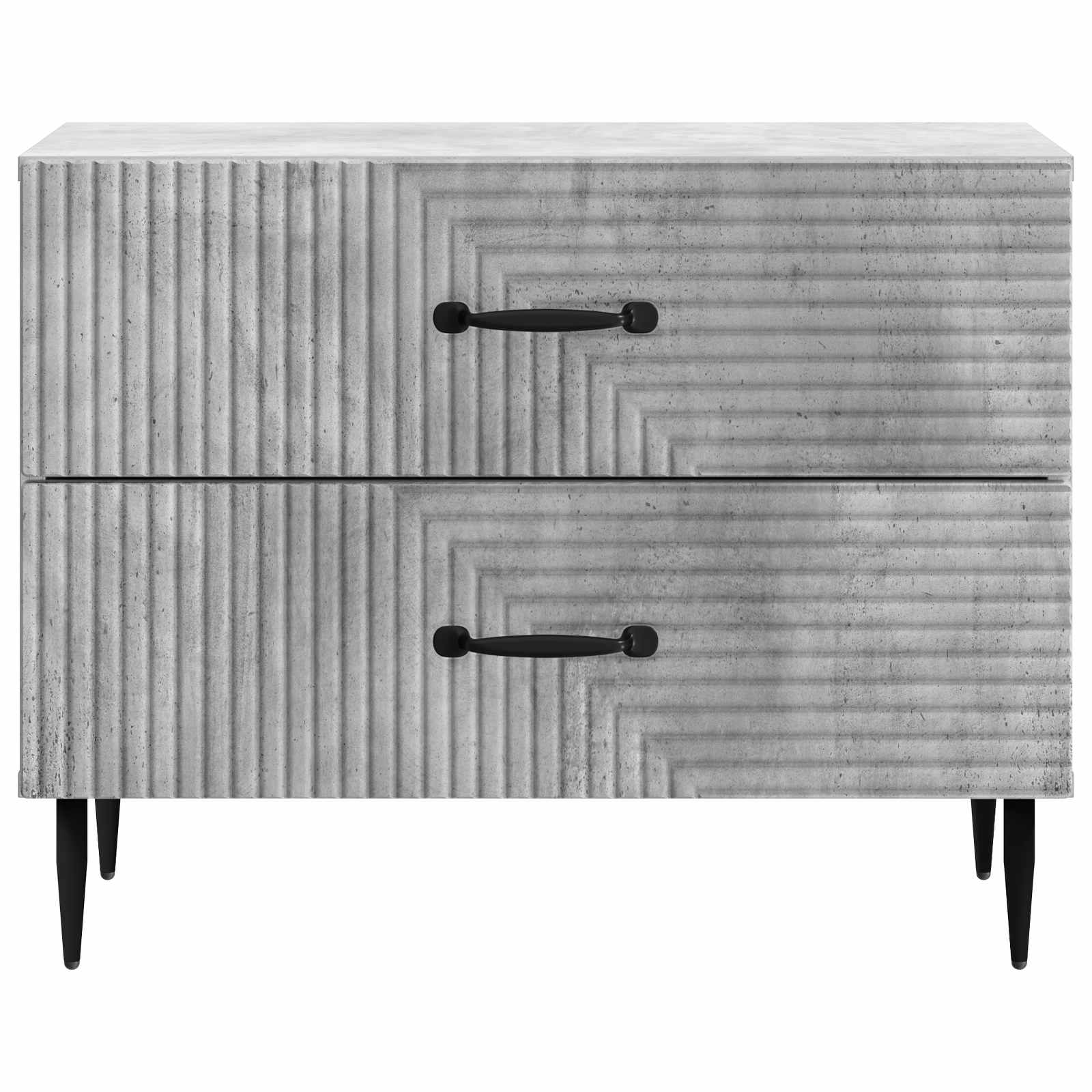 vidaXL Bedside Cabinet with Drawer Concrete Grey 62 x 34.5 x 47.5 cm 5