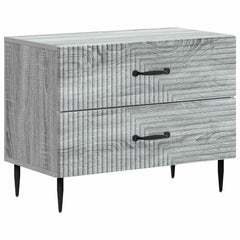 vidaXL Bedside Cabinet Grey Sonoma 62 x 34.5 x 47.5 cm Engineered Wood 2