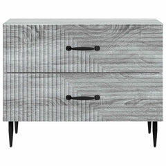 vidaXL Bedside Cabinet Grey Sonoma 62 x 34.5 x 47.5 cm Engineered Wood 5