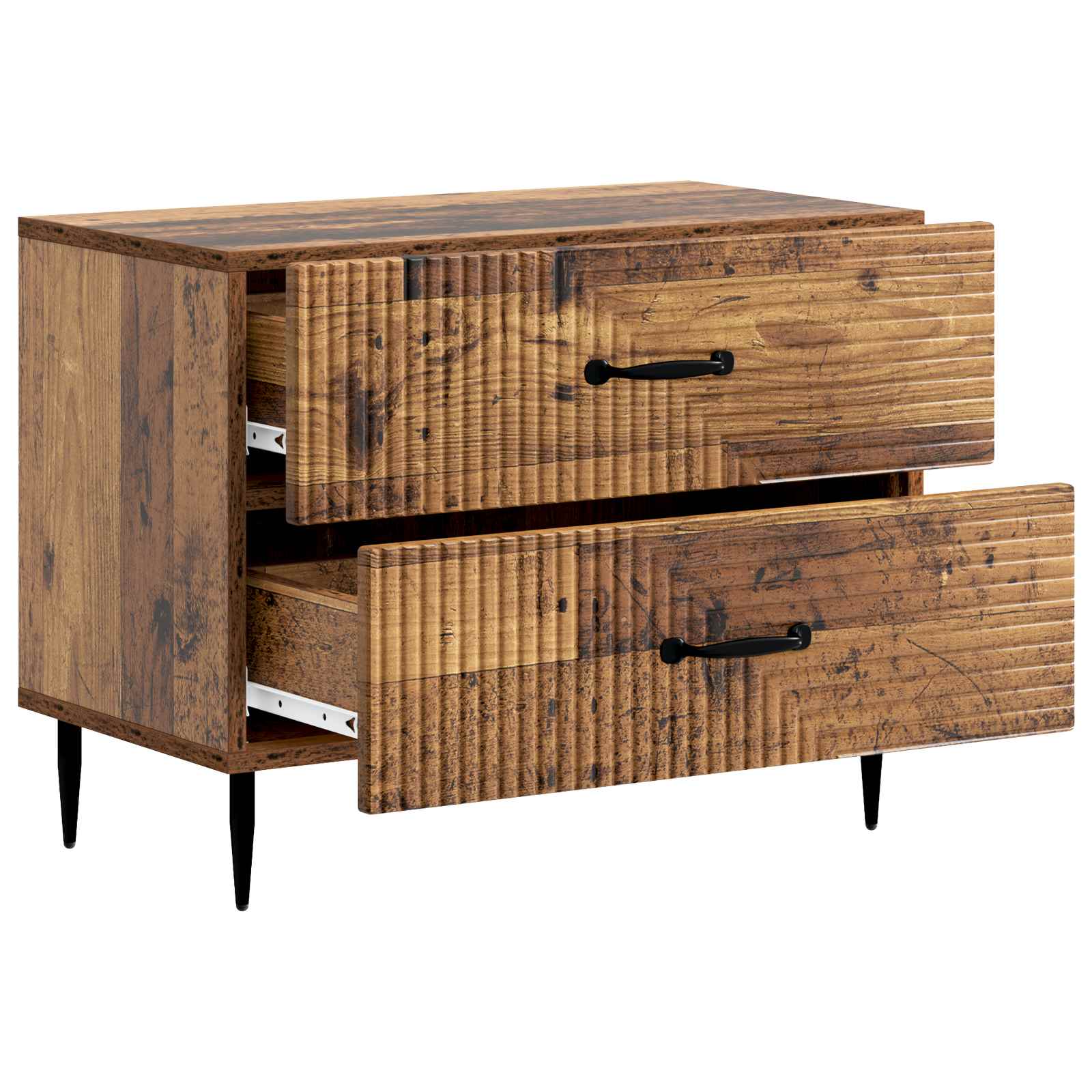 vidaXL Bedside Cabinet Old Wood 62 x 34.5 x 47.5 cm Engineered Wood 4