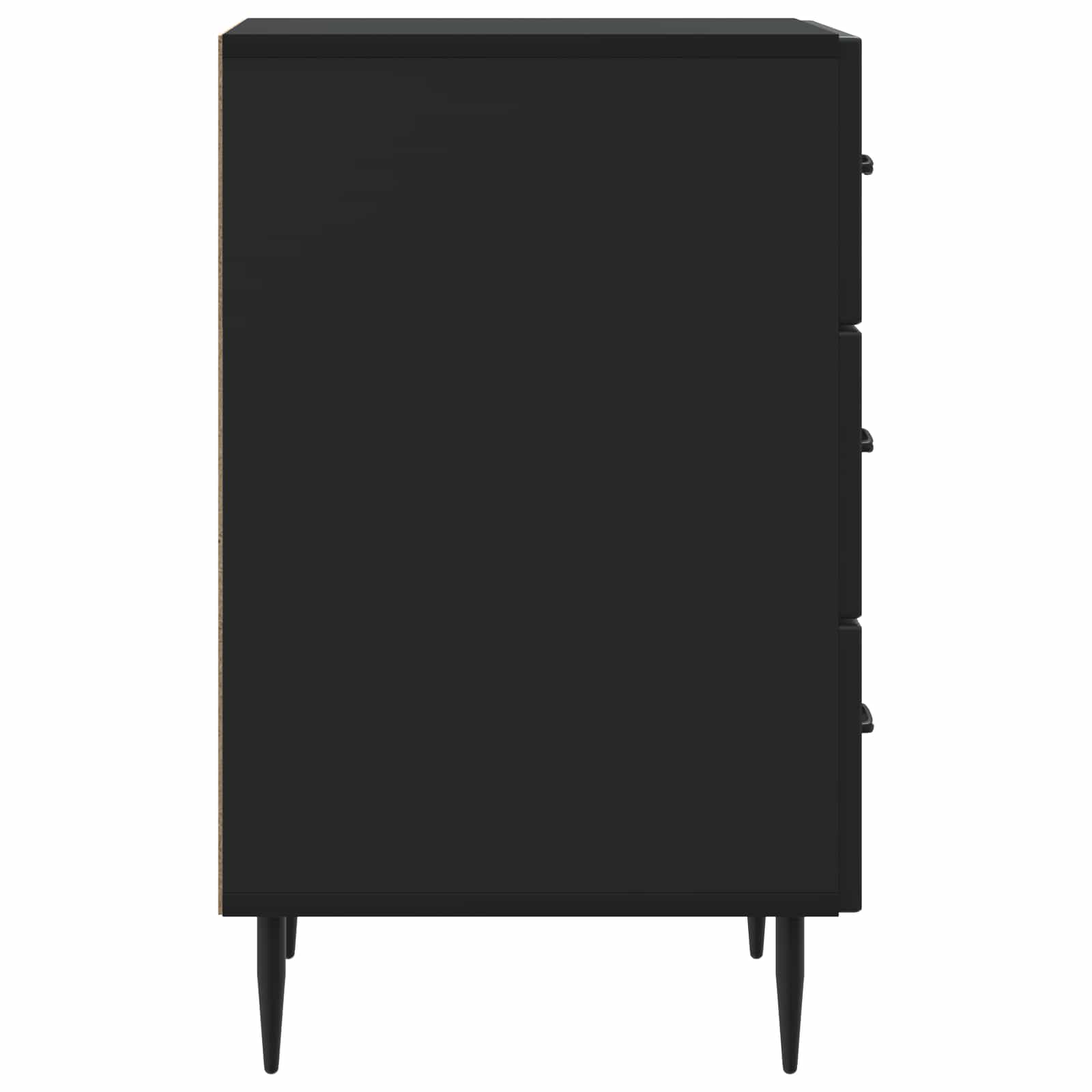 vidaXL Bedside Cabinet Black 43 x 41 x 66.5 cm Engineered Wood 6