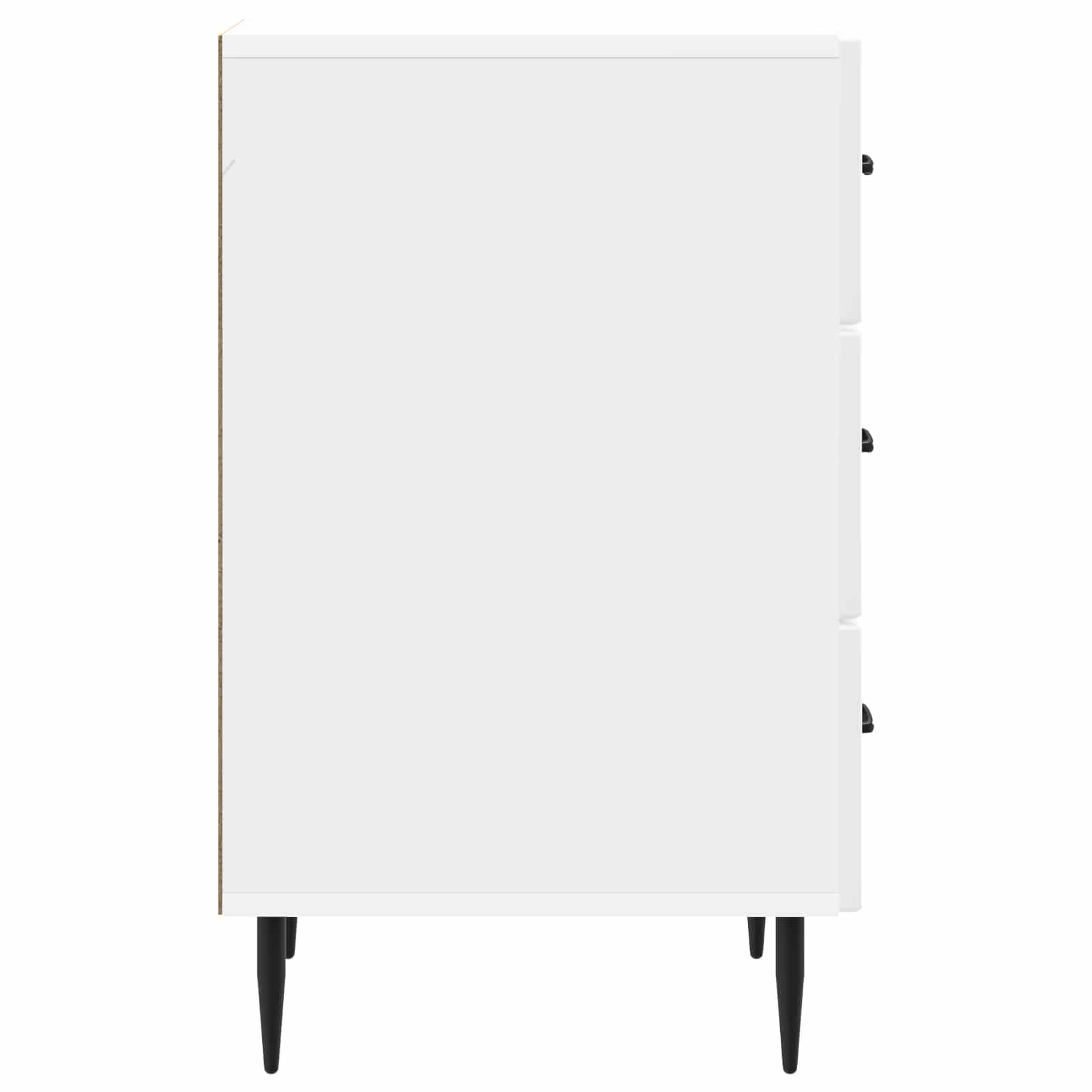 vidaXL Bedside Cabinet with Drawer High Gloss White 43 x 41 x 66.5 cm 6