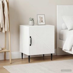 vidaXL Bedside Cabinet 2 pcs High Gloss White 43 x 34.5 x 50 cm 4