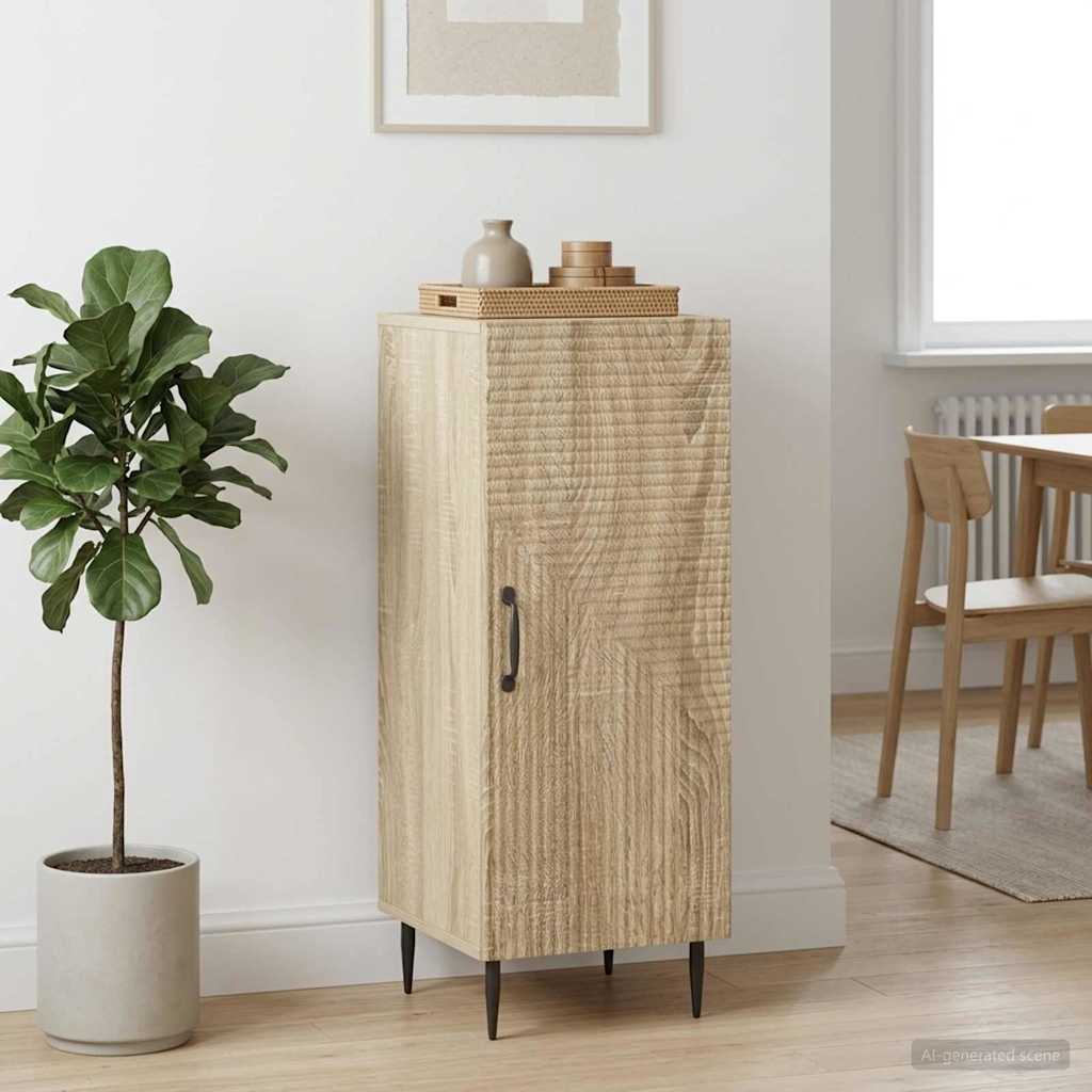 vidaXL Sideboard Sonoma Oak 33 x 34.5 x 89.5 cm Engineered Wood 1