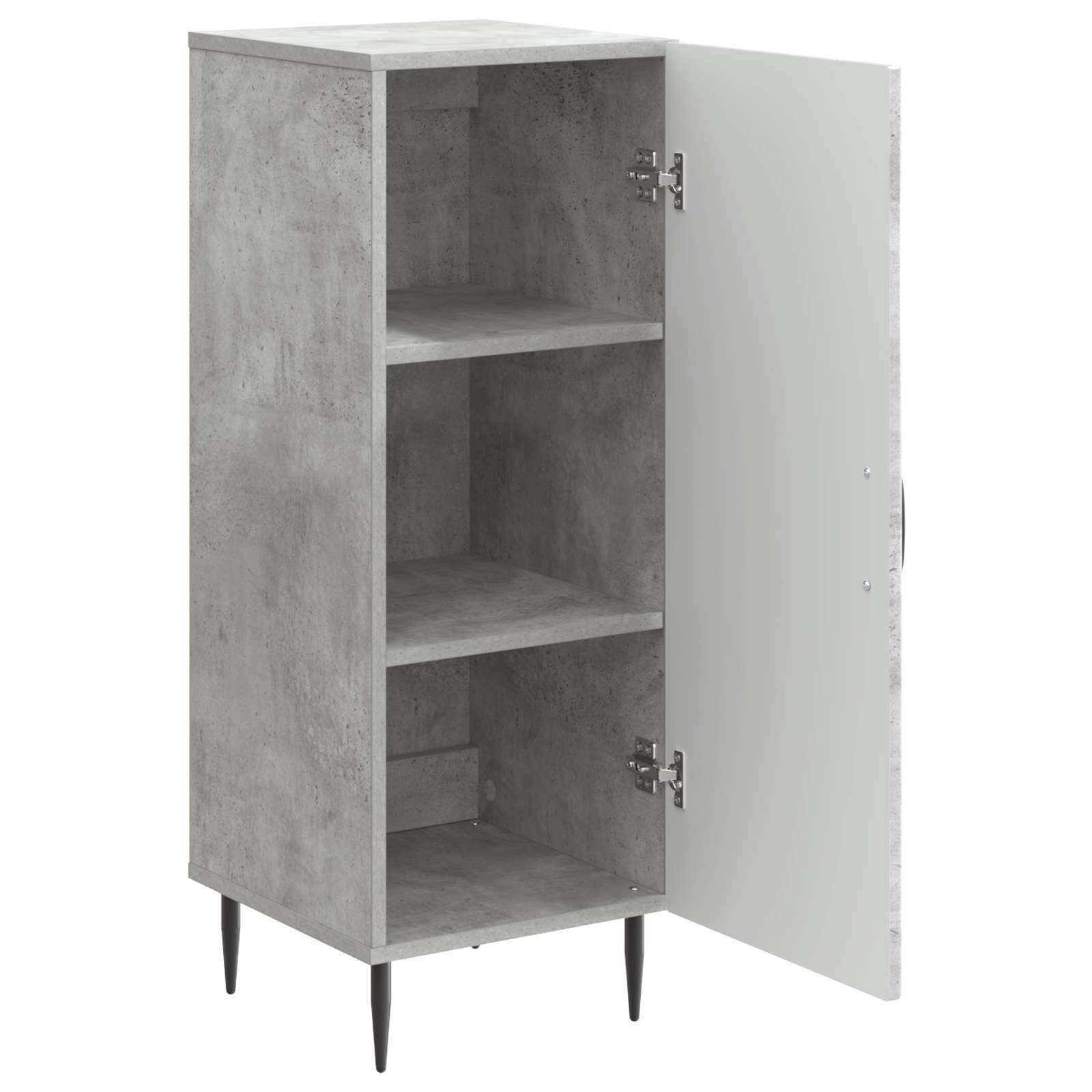 vidaXL Sideboard Concrete Grey 33 x 34.5 x 89.5 cm Engineered Wood 5