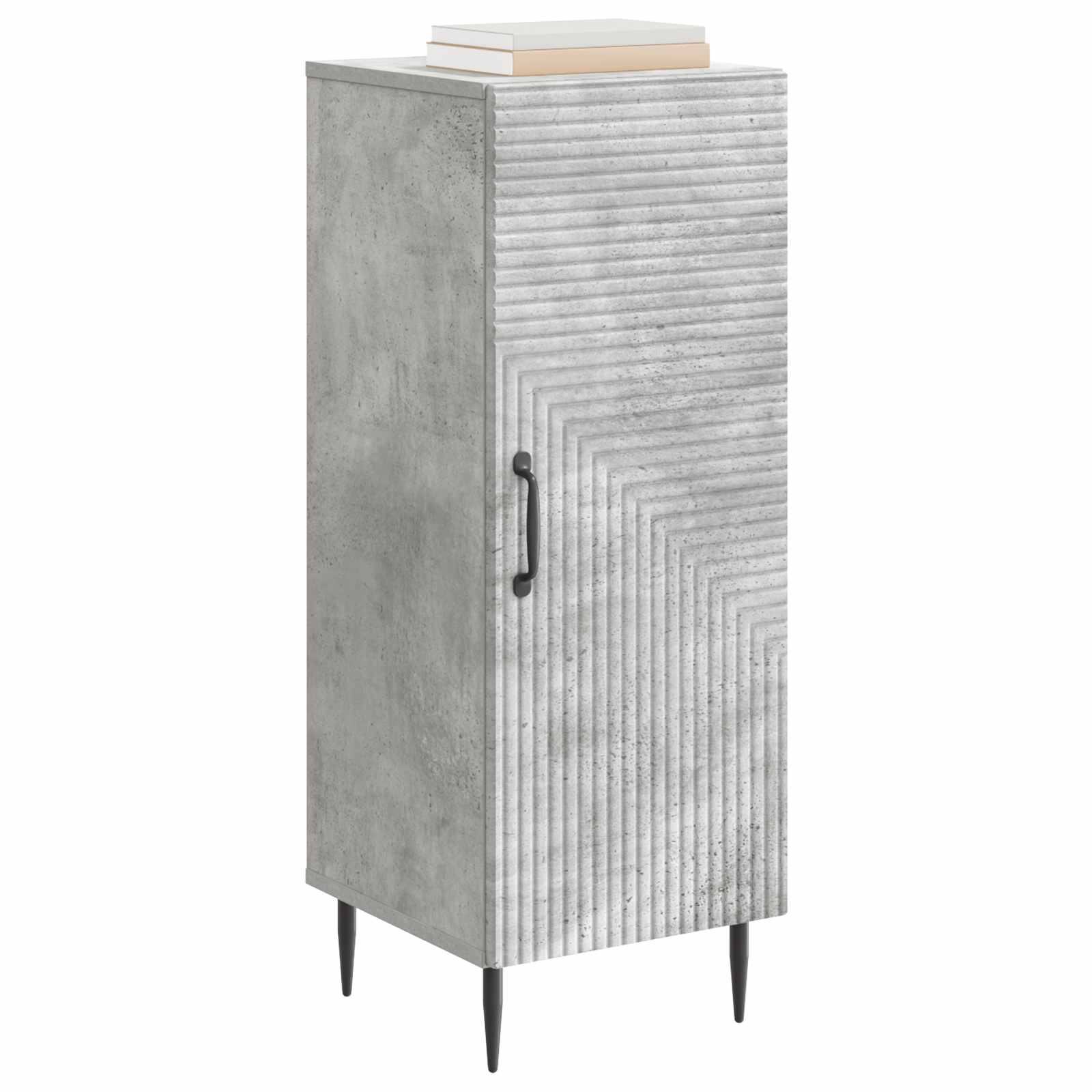 vidaXL Sideboard Concrete Grey 33 x 34.5 x 89.5 cm Engineered Wood 3