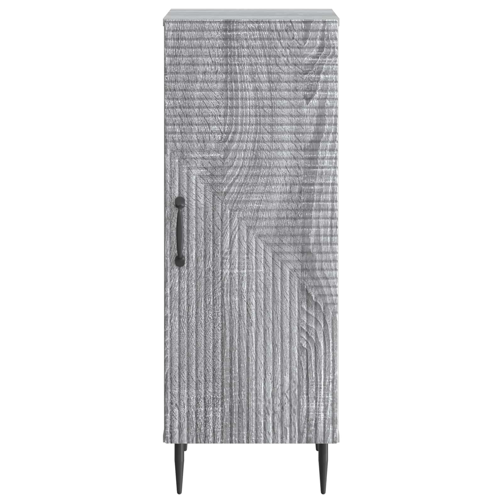 vidaXL Sideboard Grey Sonoma 33 x 34.5 x 89.5 cm Engineered Wood 6