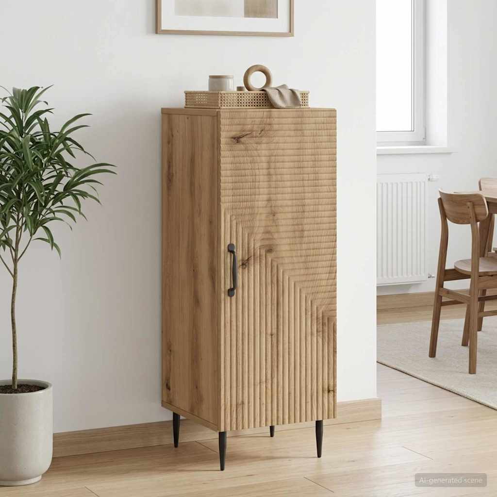 vidaXL Sideboard Artisan Oak 33 x 34.5 x 89.5 cm Engineered Wood 1