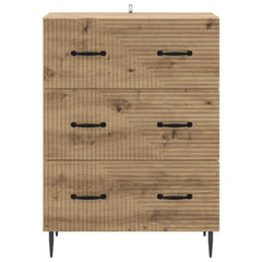 vidaXL Drawer Cabinet 66 x 34.5 x 89.5 cm Engineered Wood Artisan Oak 6