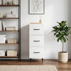 vidaXL Drawer Cabinet High Gloss White 33 x 34.5 x 89.5 cm 1