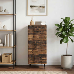 vidaXL Drawer Cabinet Old Wood 33 x 34.5 x 89.5 cm Engineered Wood 1