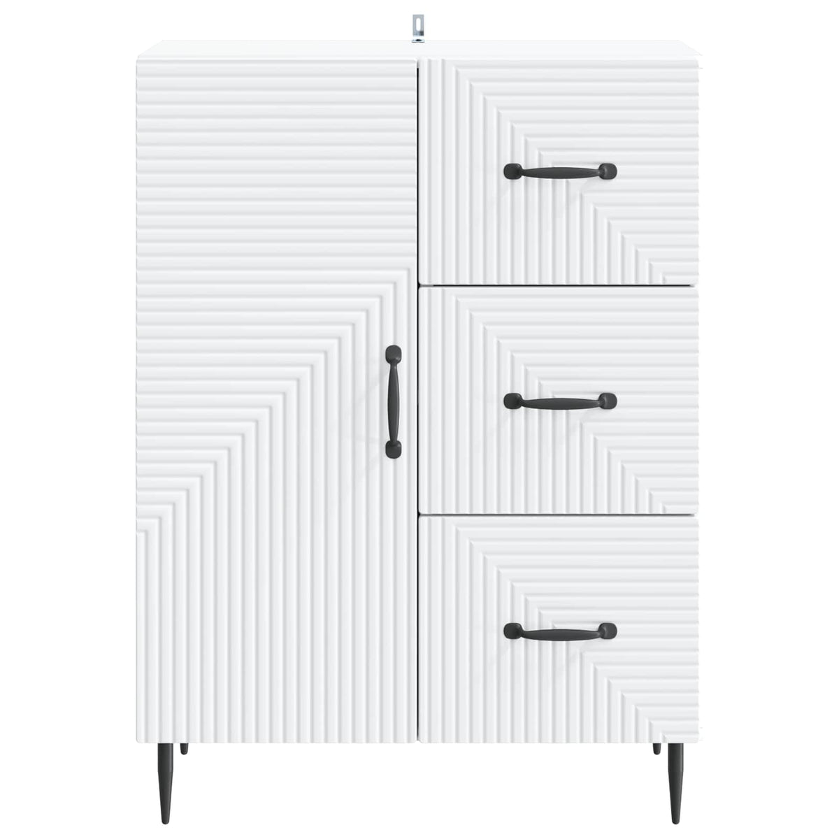 Sideboard 66 x 34.5 x 89.5 cm Engineered Wood White