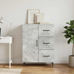 Sideboard 66 x 34.5 x 89.5 cm Engineered Wood Concrete grey