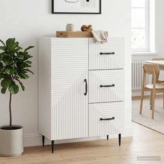 Sideboard 66 x 34.5 x 89.5 cm Engineered Wood High gloss white