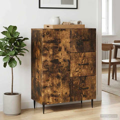 Sideboard 66 x 34.5 x 89.5 cm Engineered Wood Smoked oak