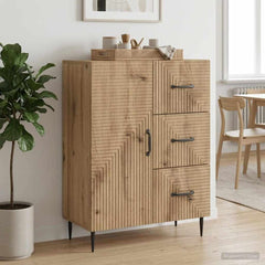 Sideboard 66 x 34.5 x 89.5 cm Engineered Wood Artisan oak
