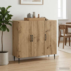 Sideboard 89 x 34.5 x 80 cm Engineered Wood Artisan oak