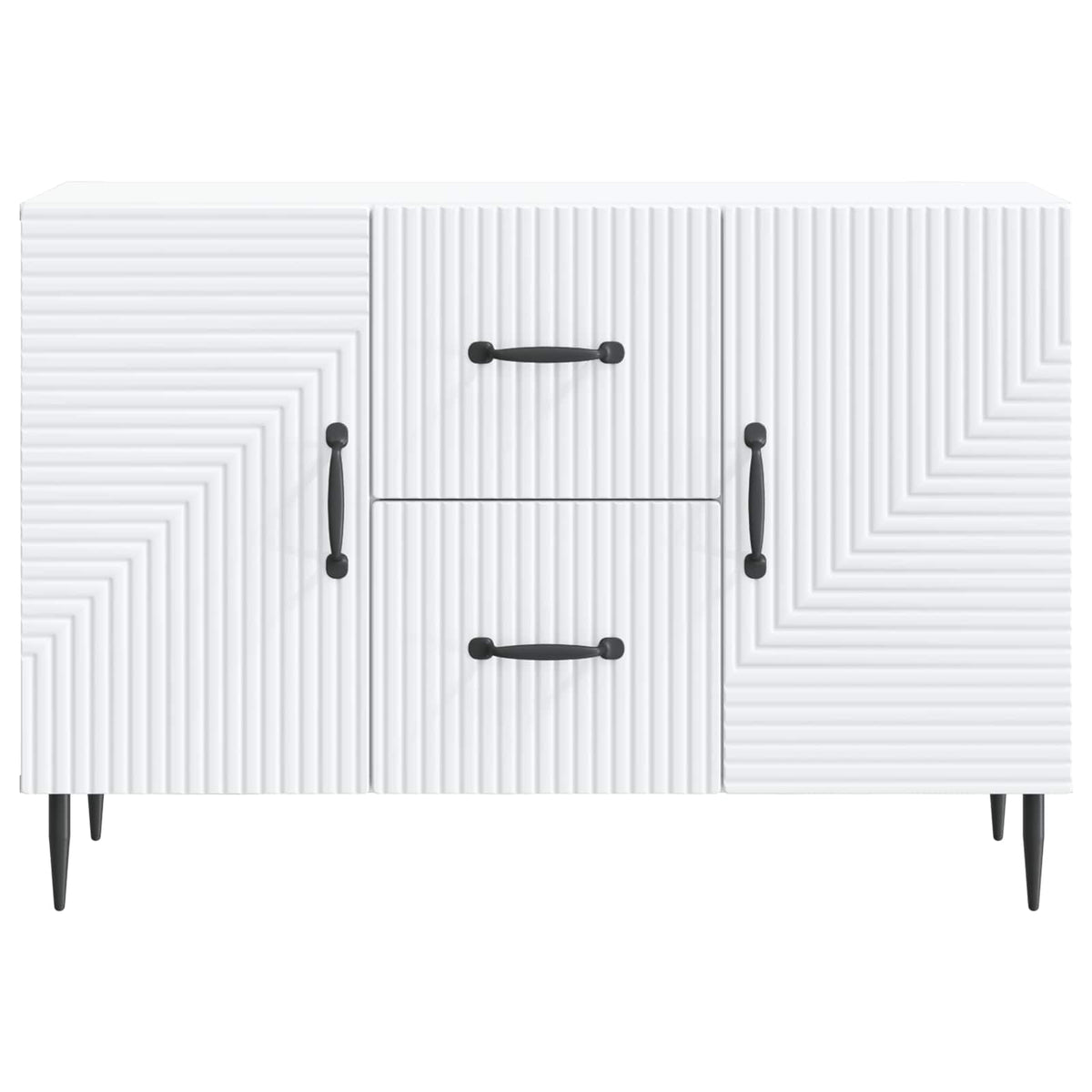 Sideboard 89 x 34.5 x 60 cm Engineered Wood White