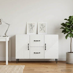 Sideboard 89 x 34.5 x 60 cm Engineered Wood High gloss white