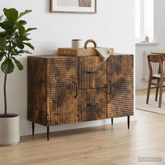 Sideboard 89 x 34.5 x 60 cm Engineered Wood Smoked oak