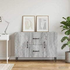 Sideboard 89 x 34.5 x 60 cm Engineered Wood Grey sonoma