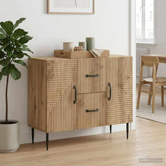 Sideboard 89 x 34.5 x 60 cm Engineered Wood Artisan oak