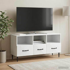 TV Cabinet 102 x 34.5 x 50 cm Engineered Wood White