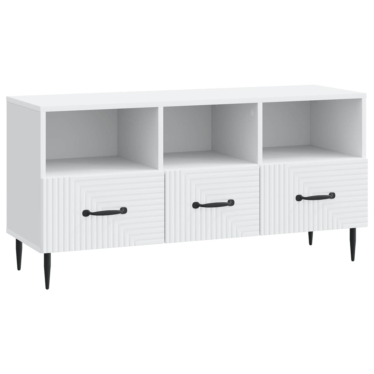 TV Cabinet 102 x 34.5 x 50 cm Engineered Wood White