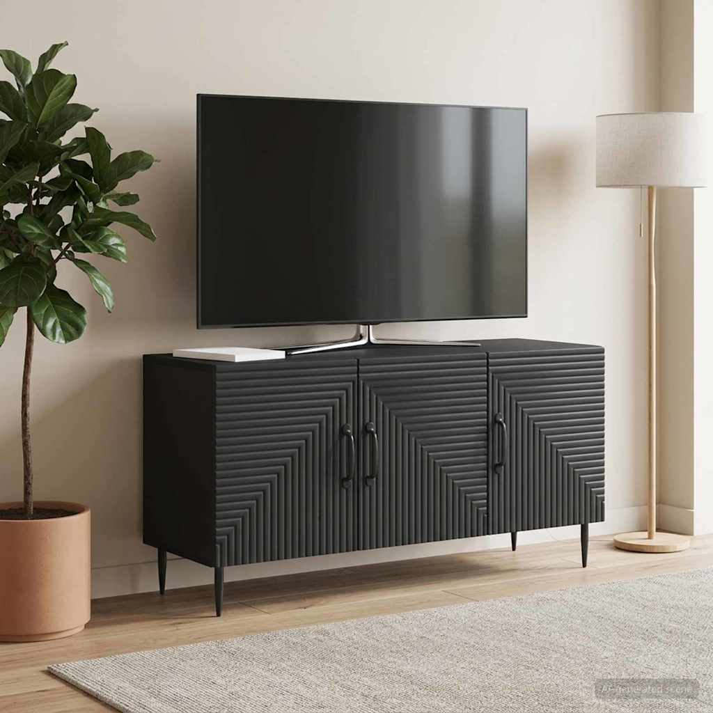 TV Cabinet 99 x 34.5 x 50 cm Engineered Wood Black