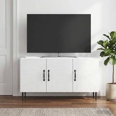 TV Cabinet 99 x 34.5 x 50 cm Engineered Wood High gloss white