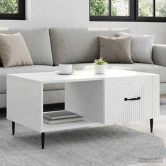 vidaXL Coffee Table White 90 x 50 x 40 cm Engineered Wood 1