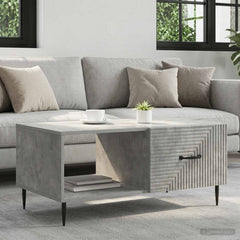 vidaXL Coffee Table Concrete Grey 90 x 50 x 40 cm Engineered Wood 1