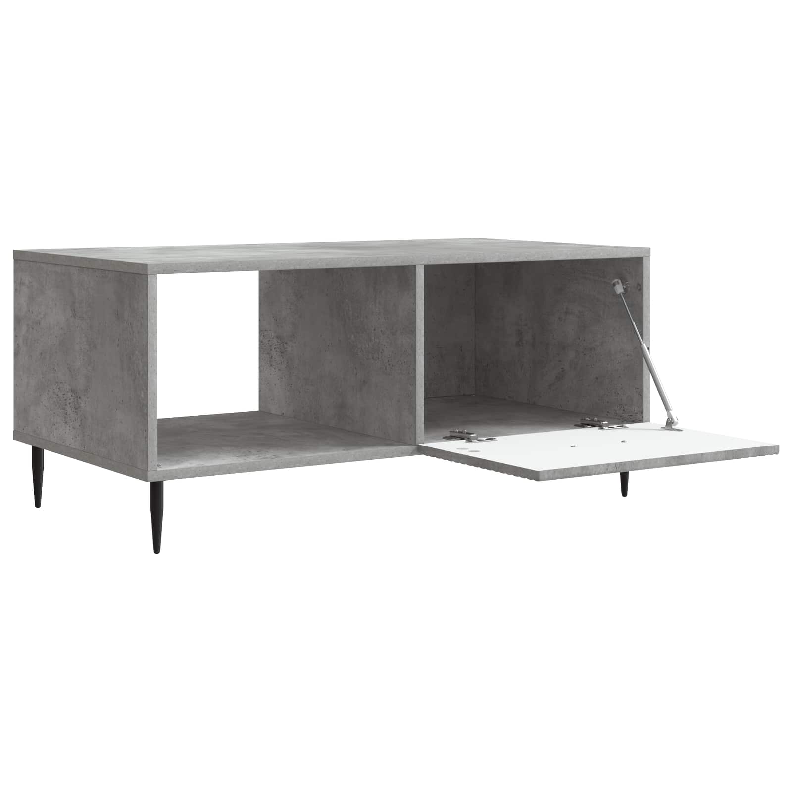 vidaXL Coffee Table Concrete Grey 90 x 50 x 40 cm Engineered Wood 4