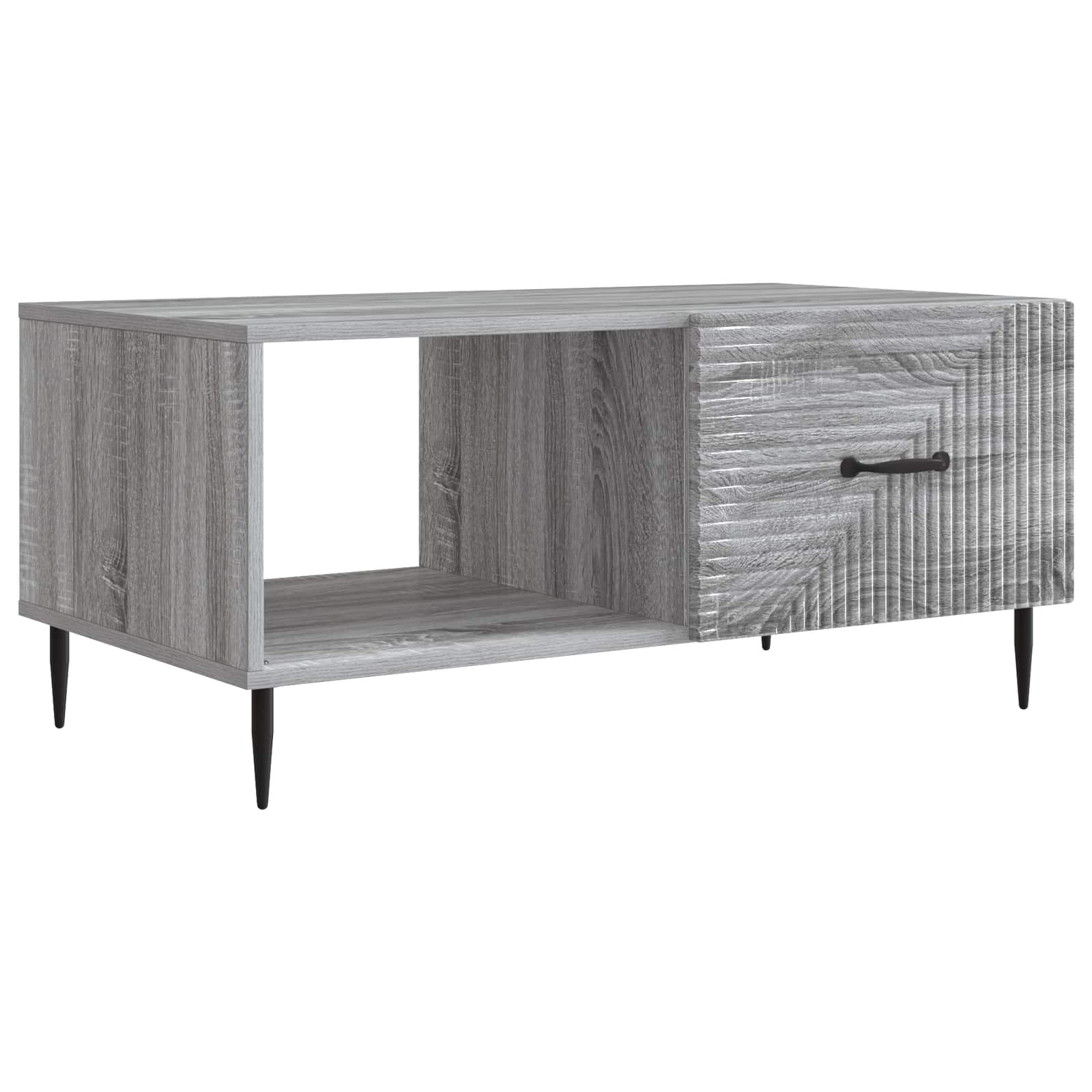 vidaXL Coffee Table Grey Sonoma 90 x 50 x 40 cm Engineered Wood 2