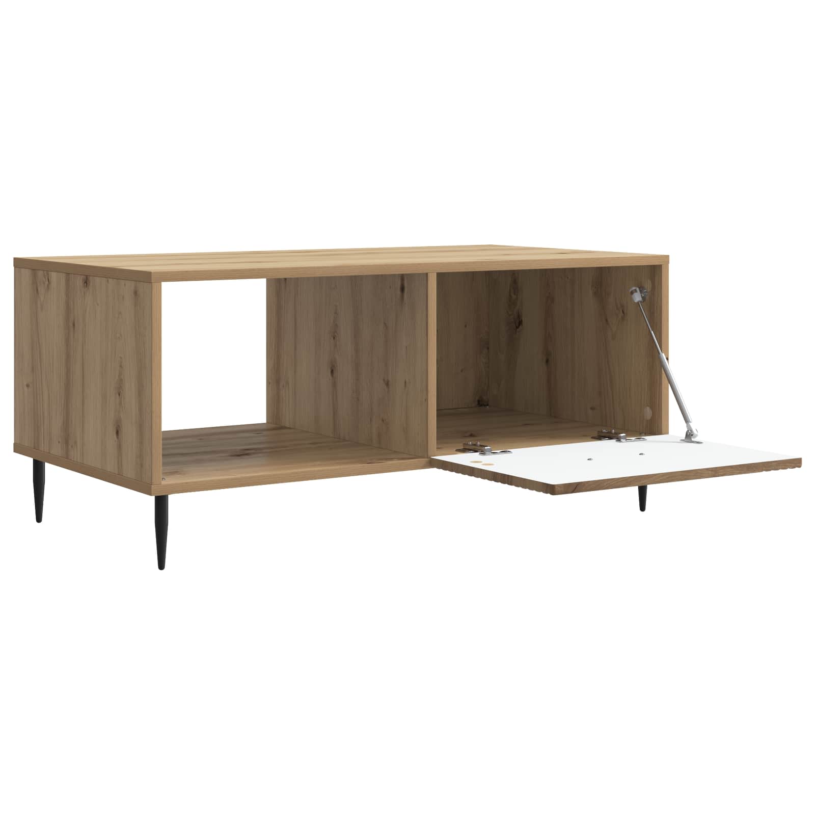 vidaXL Coffee Table Artisan Oak 90 x 50 x 40 cm Engineered Wood 4
