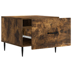vidaXL Coffee Table Smoked Oak 49 x 50 x 40 cm Engineered Wood 4