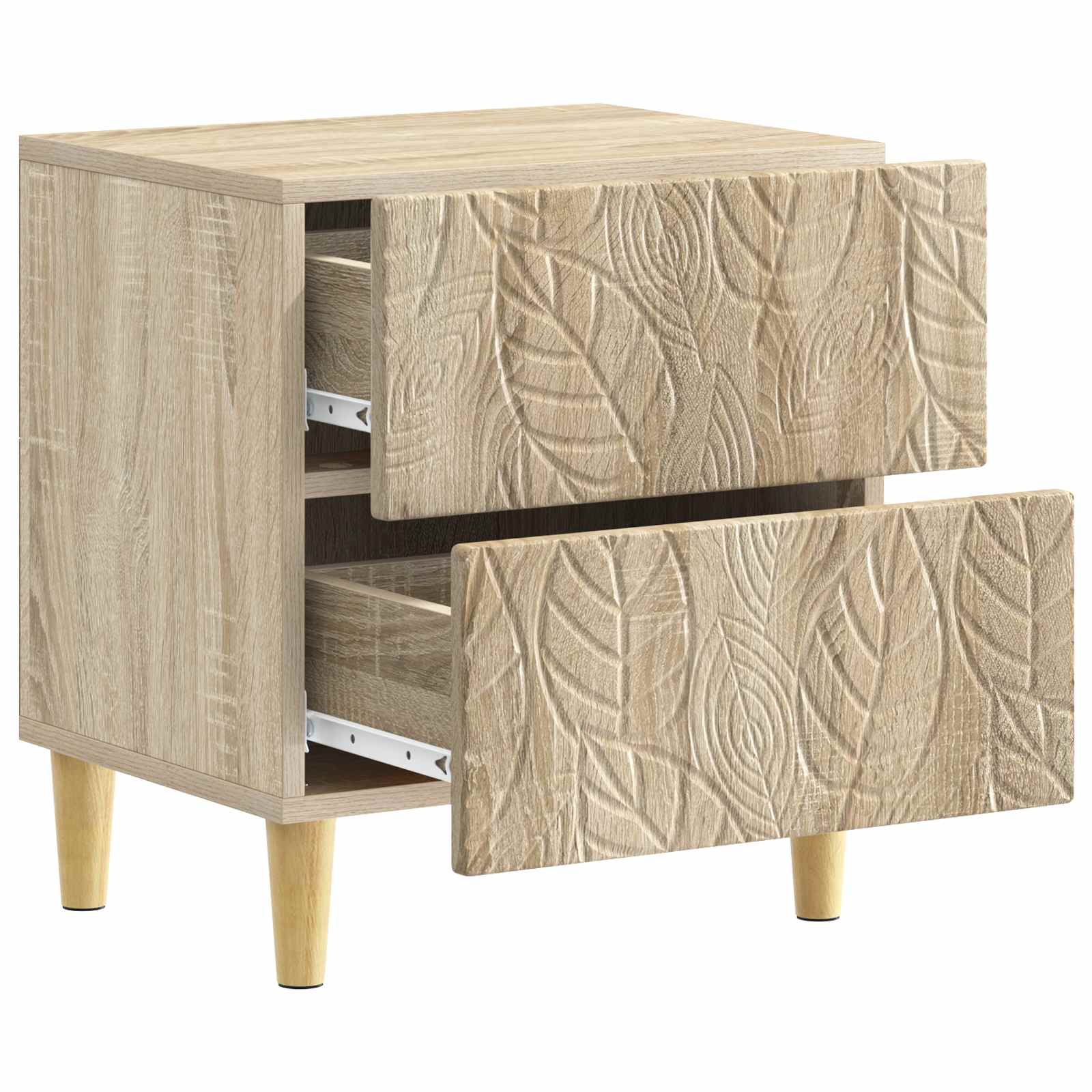 vidaXL Bedside Table 2 pcs Sonoma Oak 43 x 34.5 x 48 cm 5