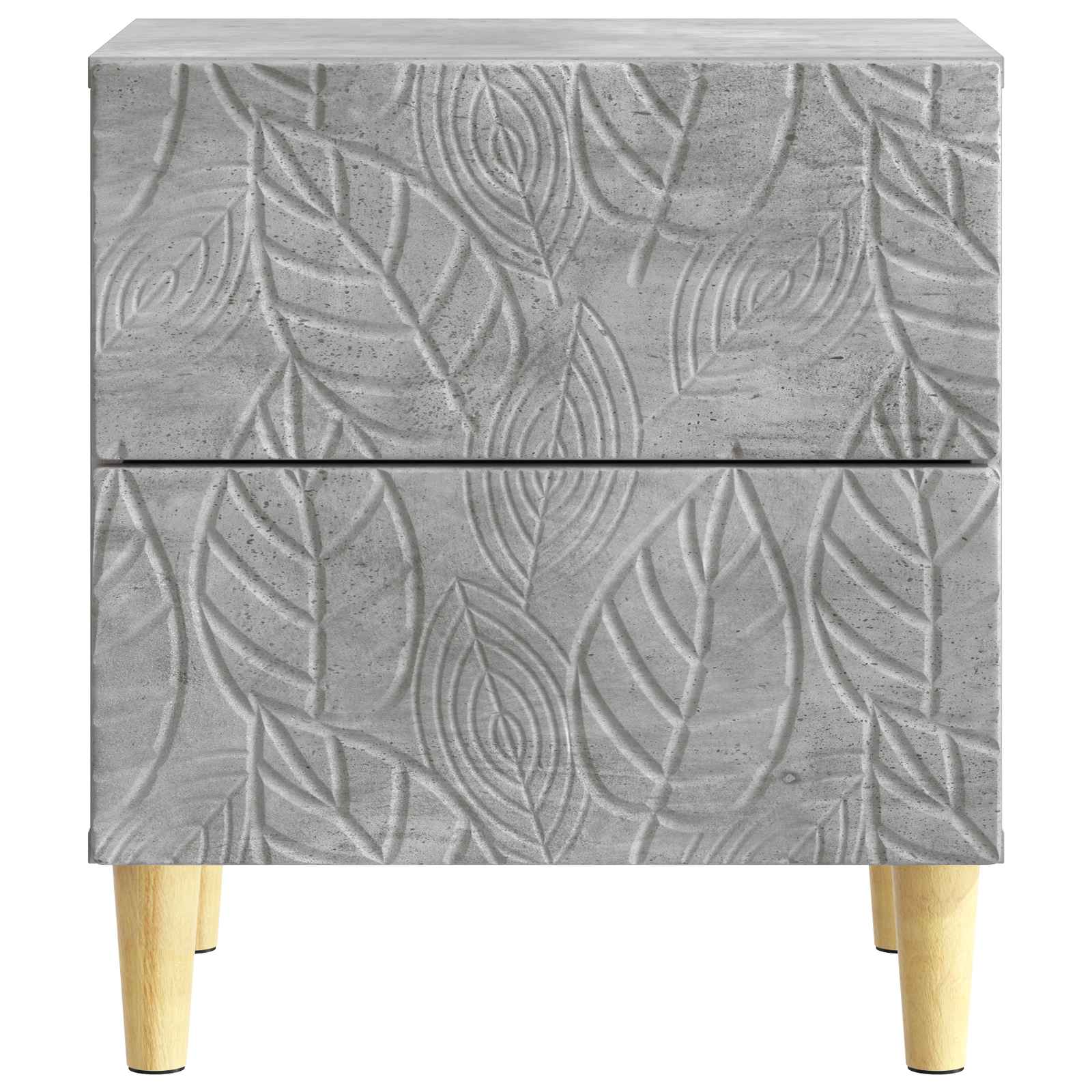 vidaXL Bedside Table 2 pcs Concrete Grey 43 x 34.5 x 48 cm 6