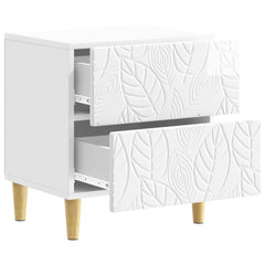 vidaXL Bedside Table 2 pcs High Gloss White 43 x 34.5 x 48 cm 5