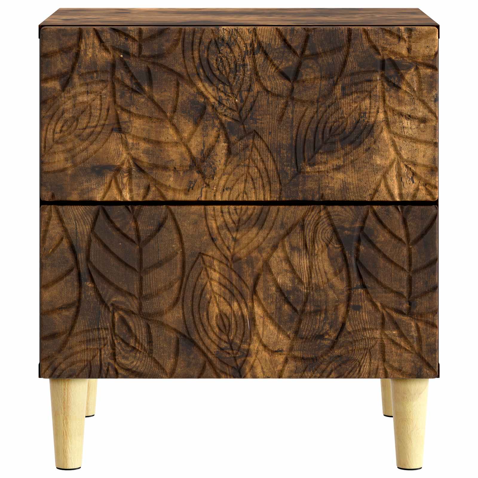 vidaXL Bedside Table 2 pcs Smoked Oak 43 x 34.5 x 48 cm 6