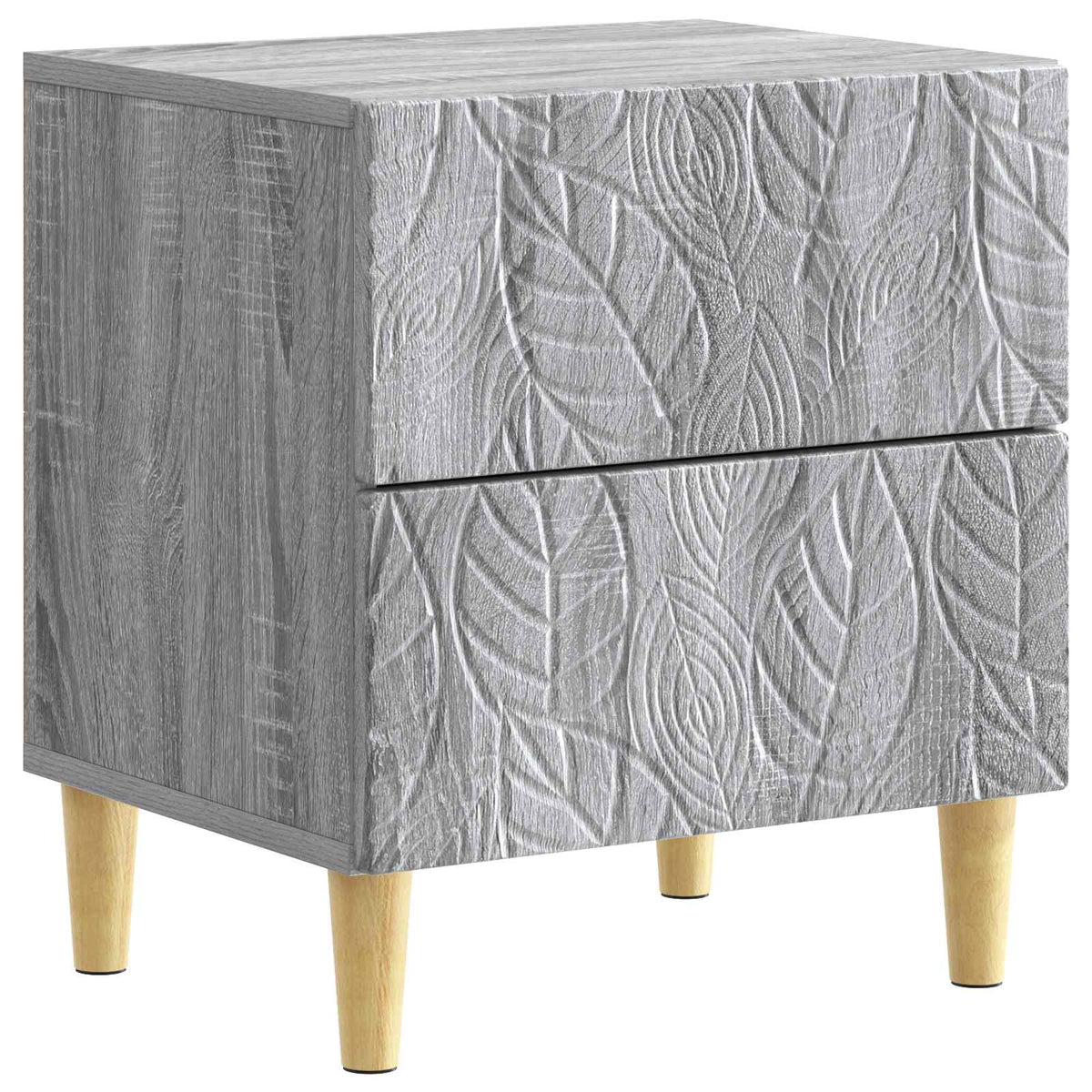 vidaXL Bedside Table 2 pcs Grey Sonoma 43 x 34.5 x 48 cm 4