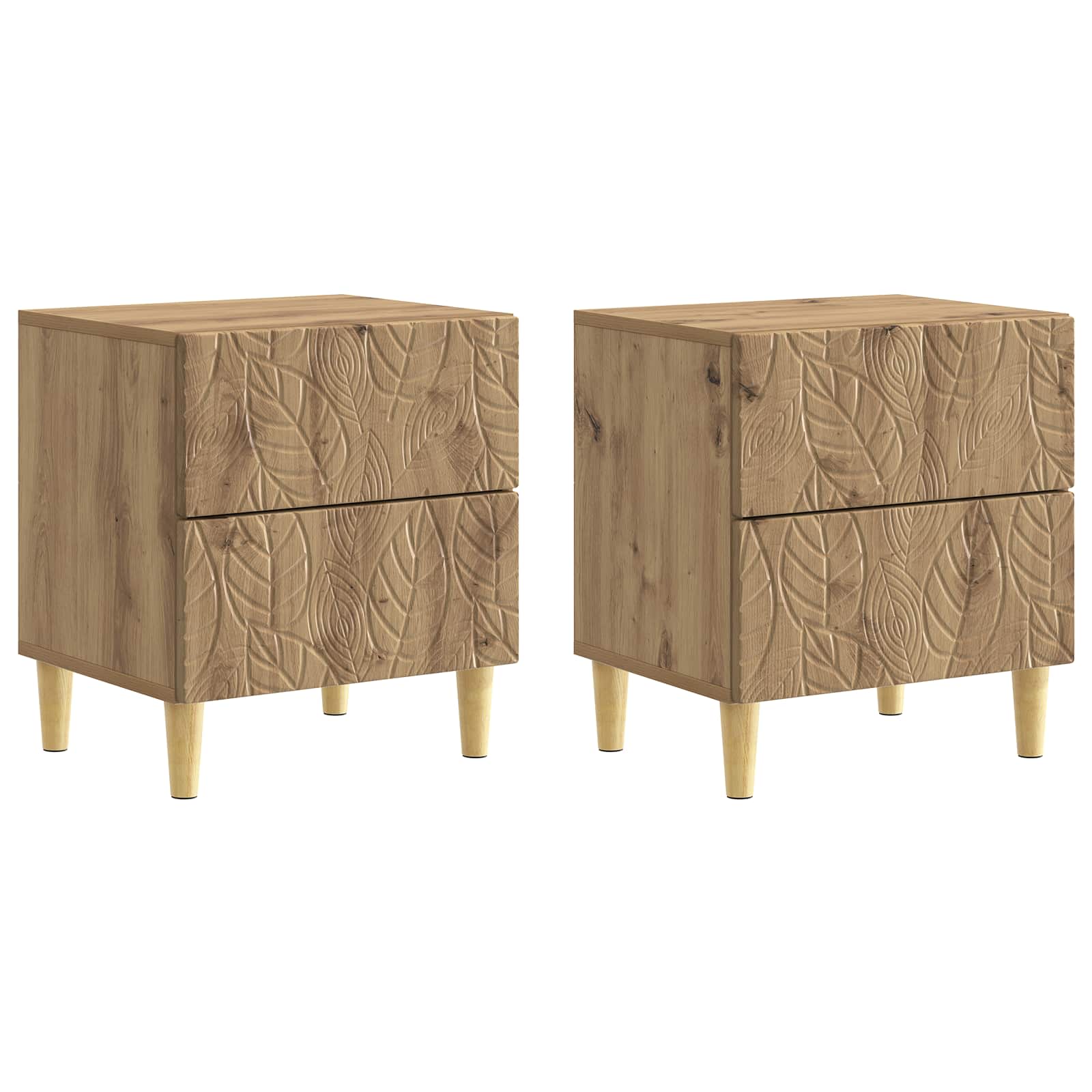 vidaXL Bedside Table 2 pcs Artisan Oak 43 x 34.5 x 48 cm 2