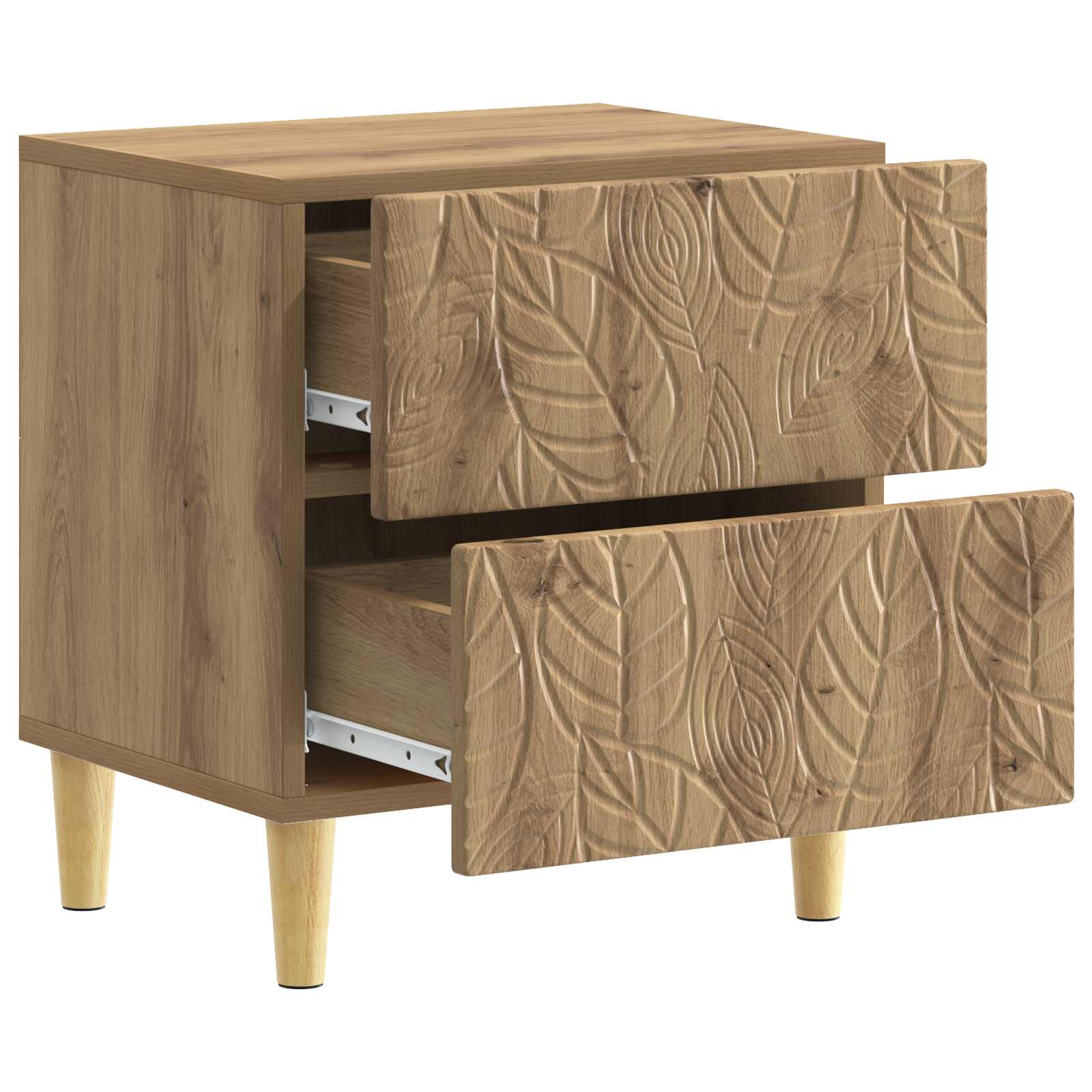 vidaXL Bedside Table 2 pcs Artisan Oak 43 x 34.5 x 48 cm 5
