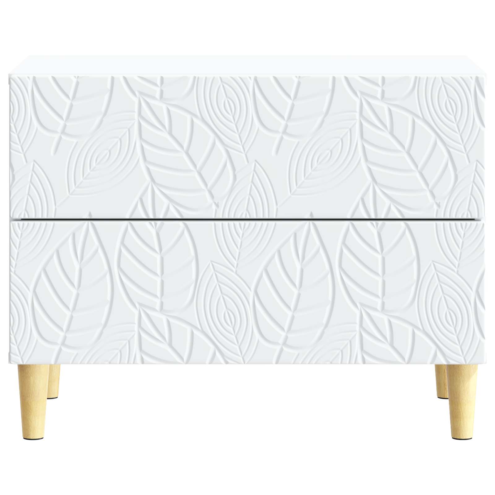 vidaXL Bedside Table White 62 x 34.5 x 48 cm Engineered Wood 4