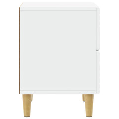 vidaXL Bedside Table White 62 x 34.5 x 48 cm Engineered Wood 5
