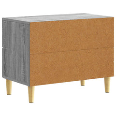 vidaXL Bedside Table Grey Sonoma 62 x 34.5 x 48 cm Engineered Wood 6